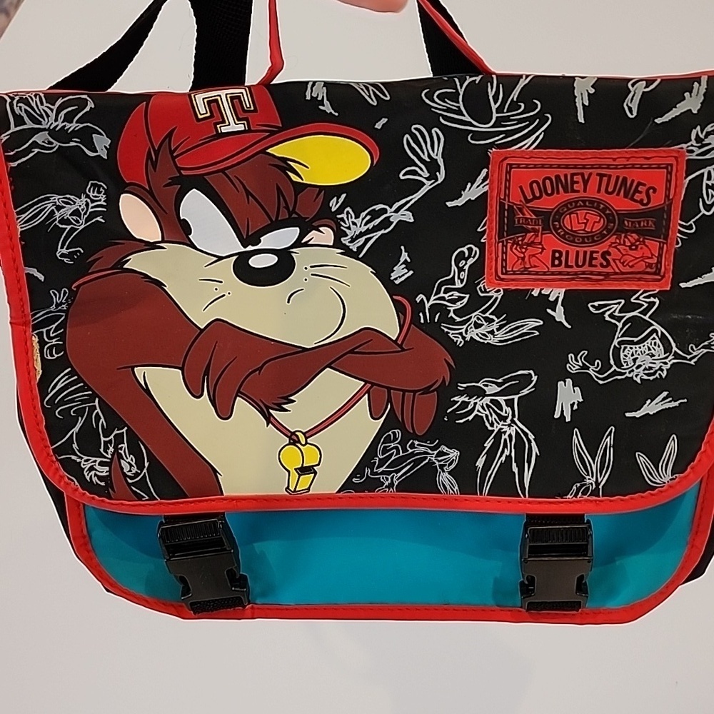 Vintage Taz Boy Tasmanian Devil Looney Tunes Blues laptop bag - Picture 5 of 11